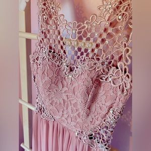 Blush sparkling Evening gown